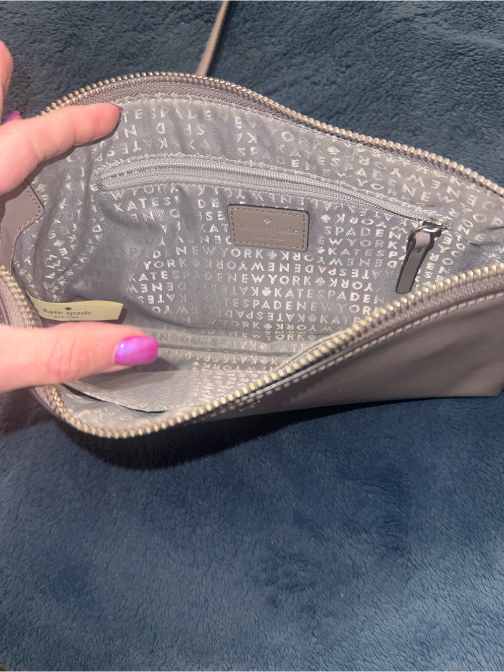 kate spade pale lavender leather mini shoulder bag - Picture 2 of 10